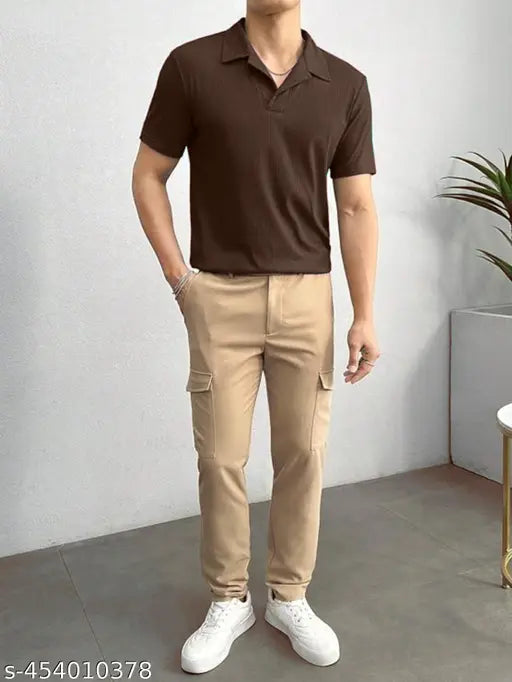 Brown Polo T-shirt